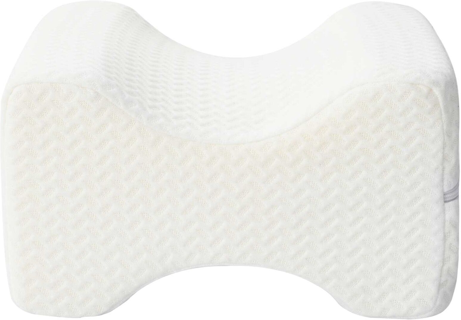 vidaXL Knee Pillow Blanc Mousse à mémoire et polyester