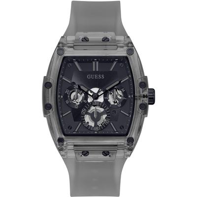 Multifunktionsuhr GUESS "PHOENIX", grau, Armbanduhren, Herren, Armbanduhr, Quarzuhr, Herrenuhr