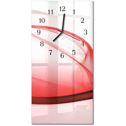 WANDUHR aus Glas 30x60 cm - Abstrakte Linien