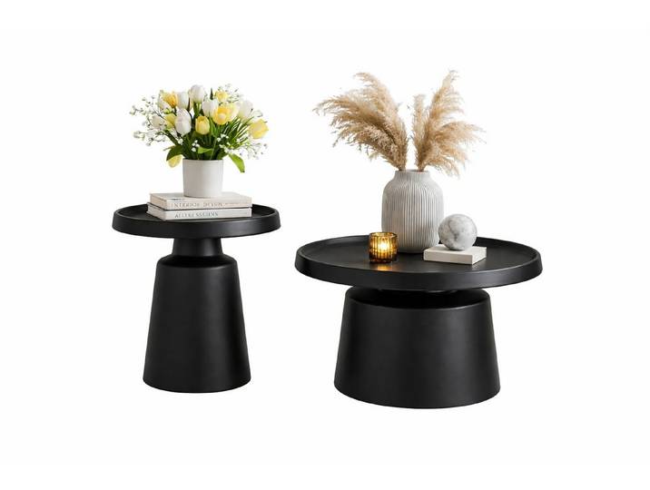 moebel-direkt-online Couchtisch 2tlg. Tischset Ø50 cm und Ø70 cm (2er-Set)