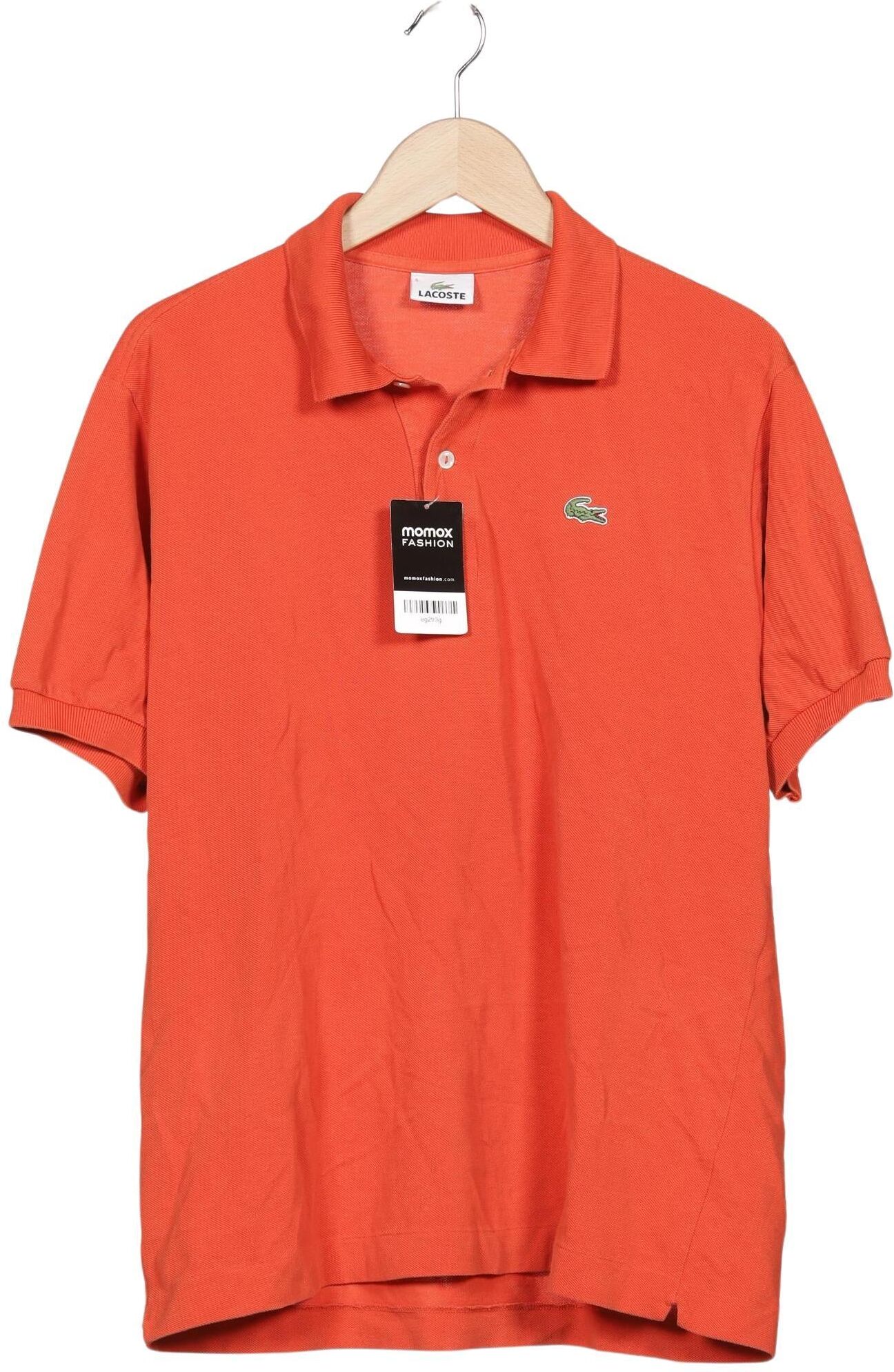 Lacoste Herren Poloshirt, Orange, Gr. L (Lacoste 5), Baumwolle - Second Hand