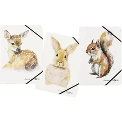 PAGNA Eckspanner Save me DIN A4 Rehkitz, Hase, Eichhörnchen