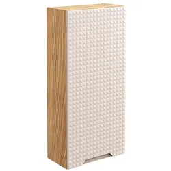HOCHSCHRANK Mallory Beige und Holz