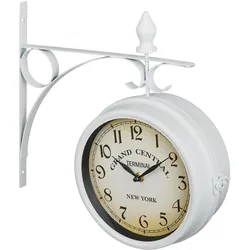Relaxdays, Wanduhr, Bahnhofsuhr (35 cm)