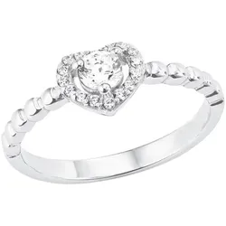 Tchibo - Amor Ring mit Herz-Symbol - Damen - Gr. 17 - silber