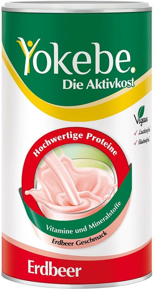 Yokebe Erdbeer - Diätshake zur Gewichtsabnahme - mit Protein