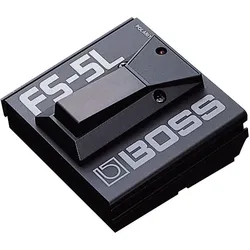 BOSS (Electronics) FS-5L Foot Switch (Latch) (Bass, Gitarre, Keyboard), Effektpedal, Schwarz