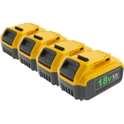 4er-Set PATONA Akku DeWalt DCB184 18V XR 5.0Ah