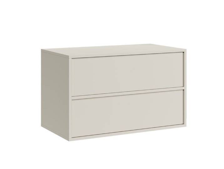 Meuble sous-vasque Mali 80 cm x 46 cm - Beige - Meuble de salle de bain – Meuble sous-vasque suspendu