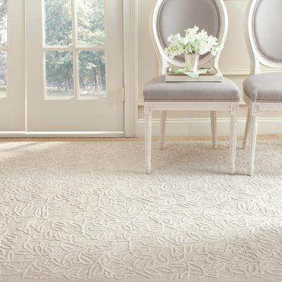 Martha Stewart by SAFAVIEH Sprig Assorted / Green / White Cotton / Wool Runner Rug - 2' x 10' Runner