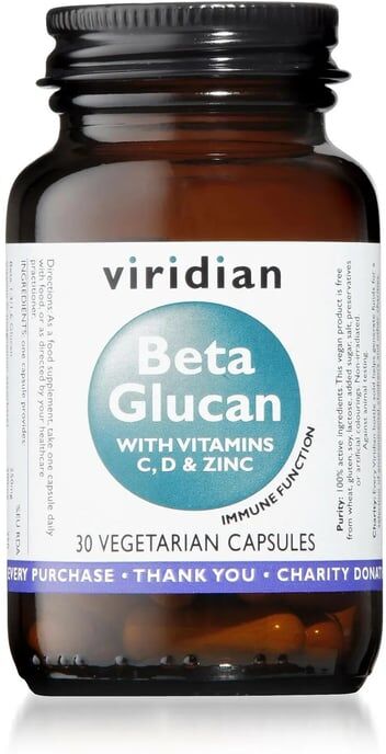 Viridian Beta Glucan 30 VCaps