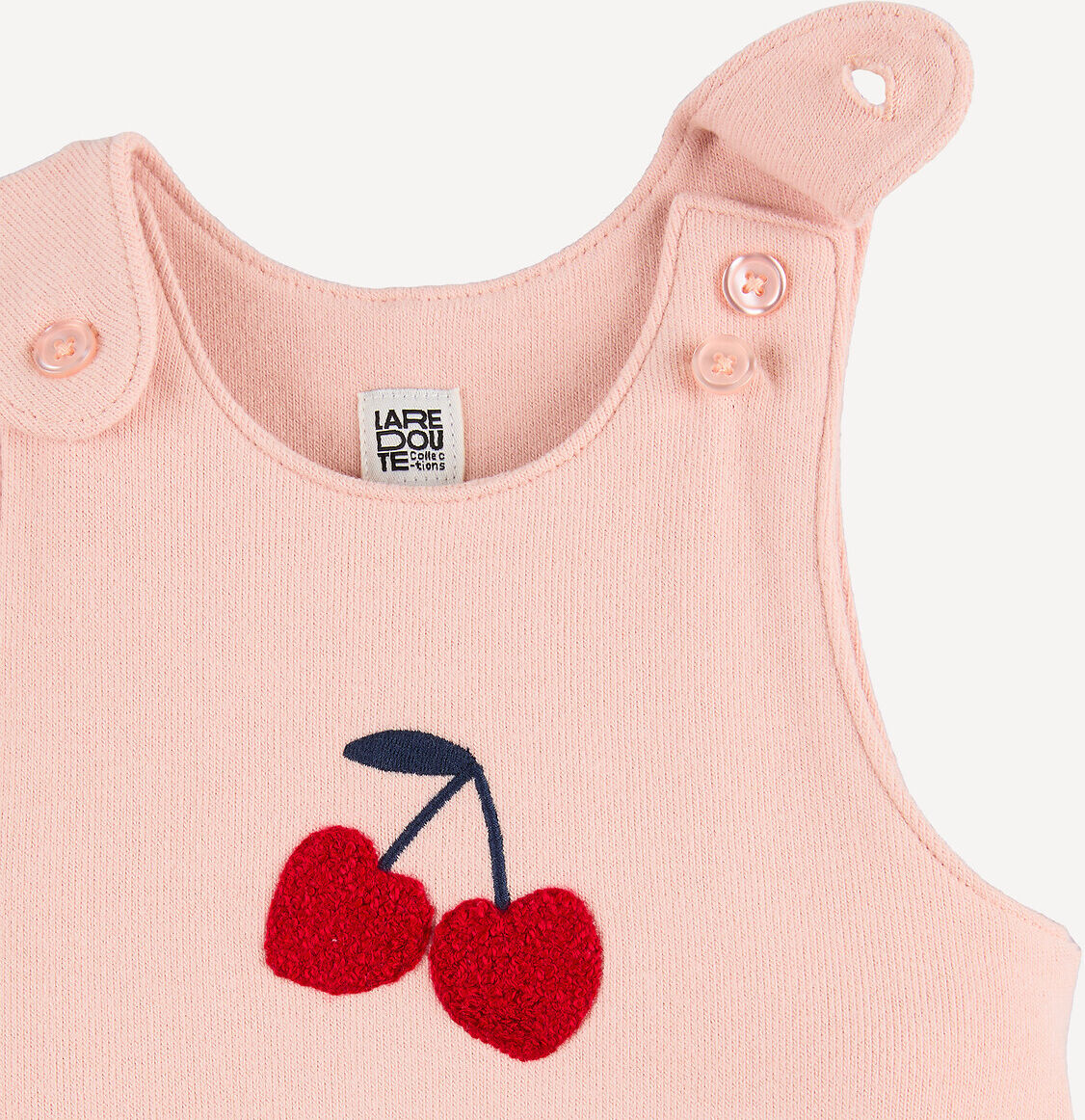 LA REDOUTE COLLECTIONS Salopette sans manches, motif cerises brodé