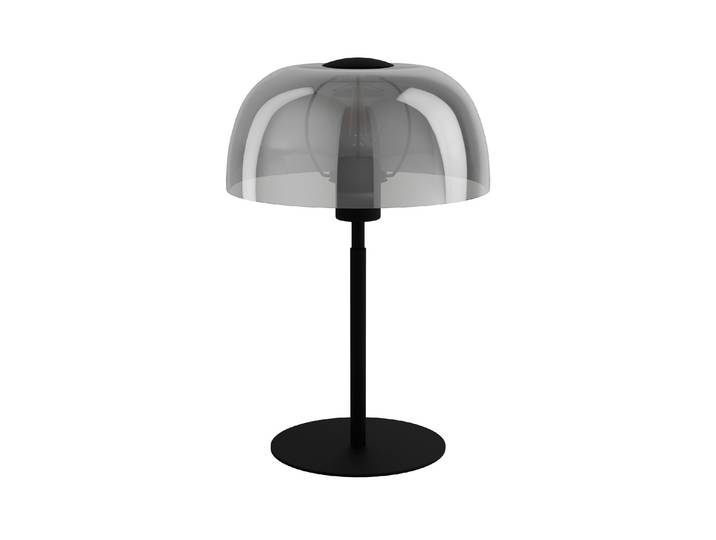 EGLO LED Tischleuchte SOLO 2 schwarz exkl E27 1x40W , schwarz, Ø 26cm H: 41,5cm, Leuchten, LED Tischleuchte
