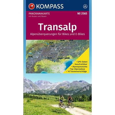 KOMPASS Radfernwegekarte Transalp Panoramakarte 1:2 Mio., Sonstige von , KOMPASS Freytag & Berndt, 978-3-99154-484-5