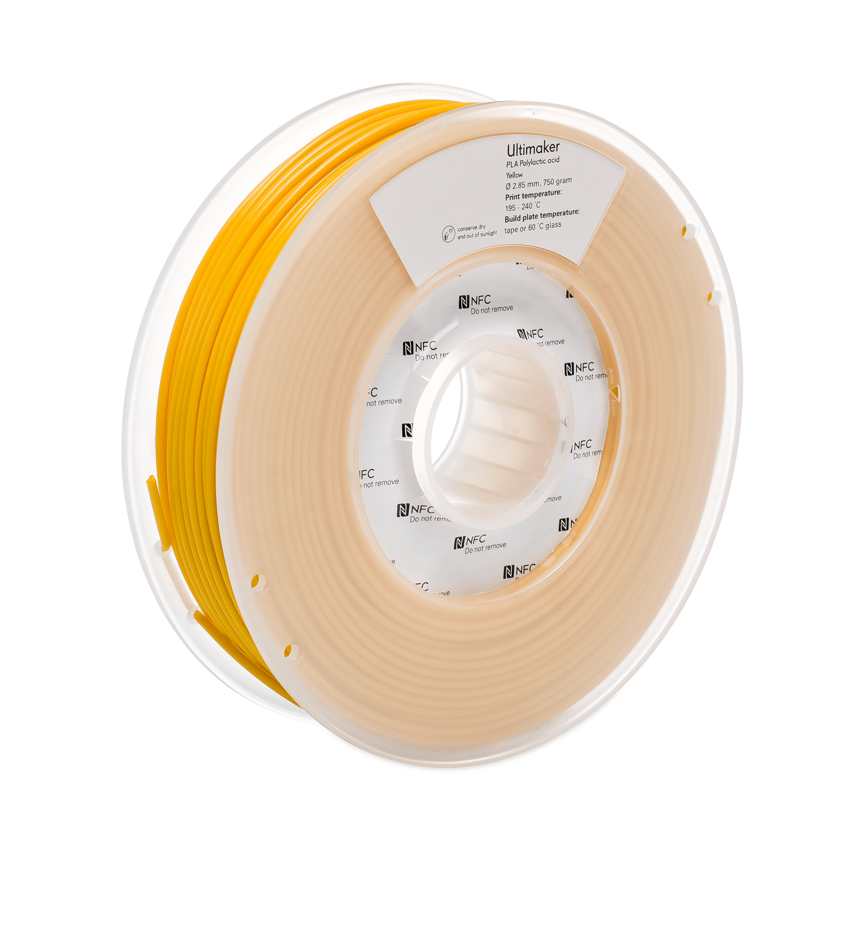 Ultimaker PLA - 2.85 mm - 750 g - Yellow 1619
