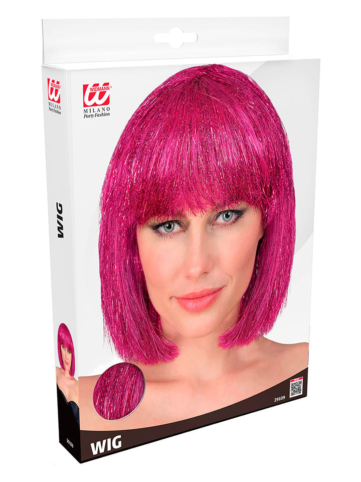 Carnival Party Perücke "Glitzy" in Pink - onesize