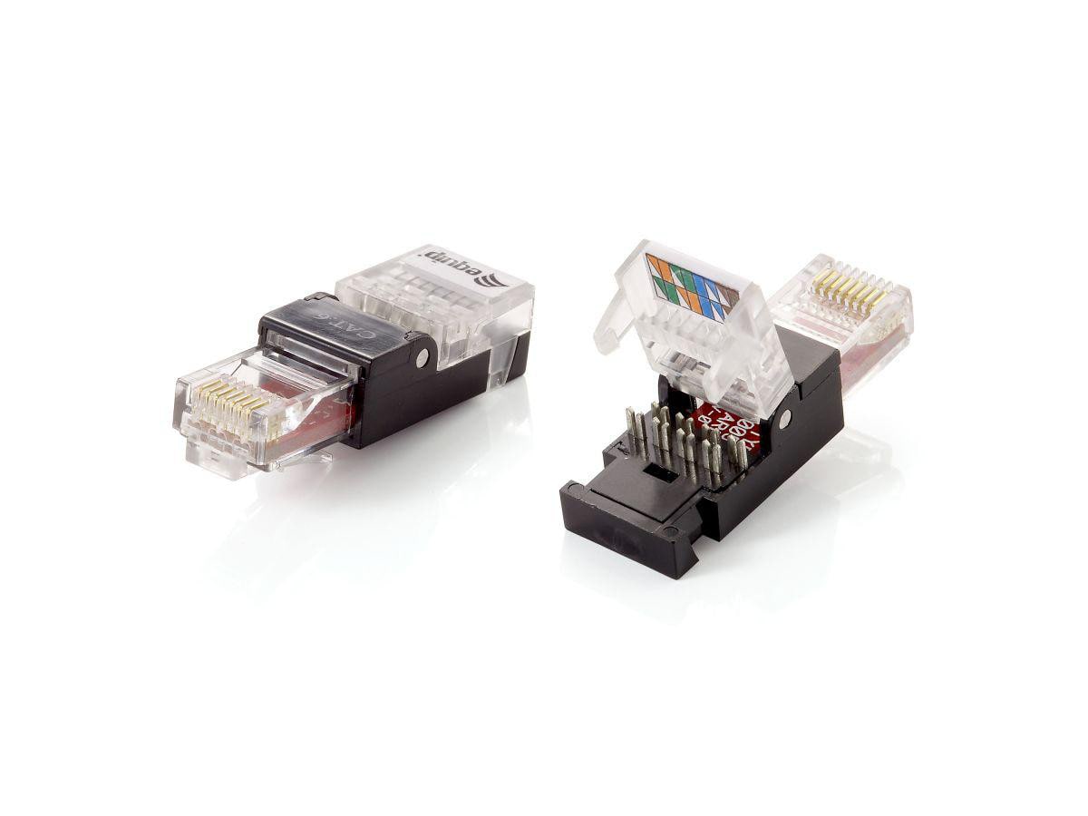 EQUIP 121165 Werkzeugfreier RJ45-Stecker, Cat.6, 2pcs/pack