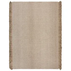 KADIMA DESIGN Teppich aus Wolle handgewebt | Gerippte Textur | Pflegeleicht & Robust | 160x230cm