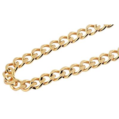 Kette ohne Anhänger ADELIA´S "Halskette – Panzerkette aus Edelstahl" Gr. 43, gold, Halsketten, Damen, 43, Edelstahl, Ein kleines Geschenk mit großer Wirkung