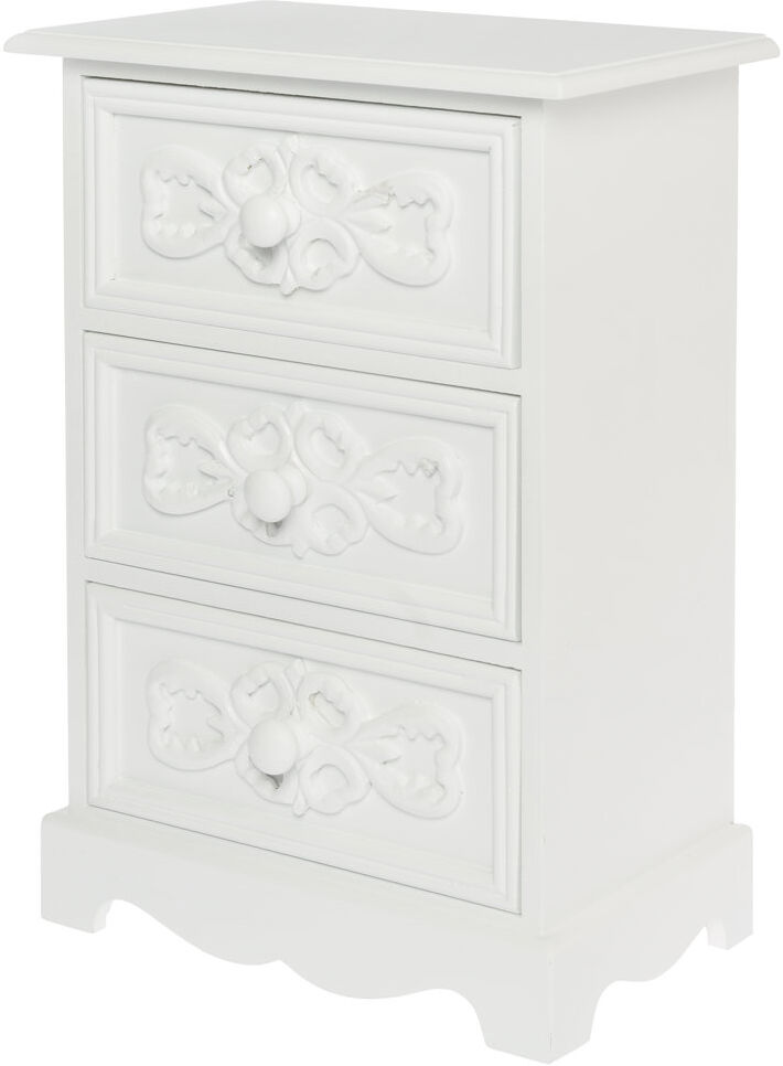 Lily Manor Como Jewellery Cabinet Jewelry Armoire White 37cm H X 25cm W X 15cm D