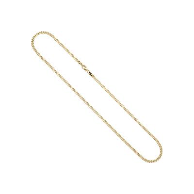 Goldkette JOBO, gold (gelbgold 333), Halsketten, Damen, Gelbgold 333, L: 50, Goldkette, Panzerkette 333 Gold massiv 50 cm