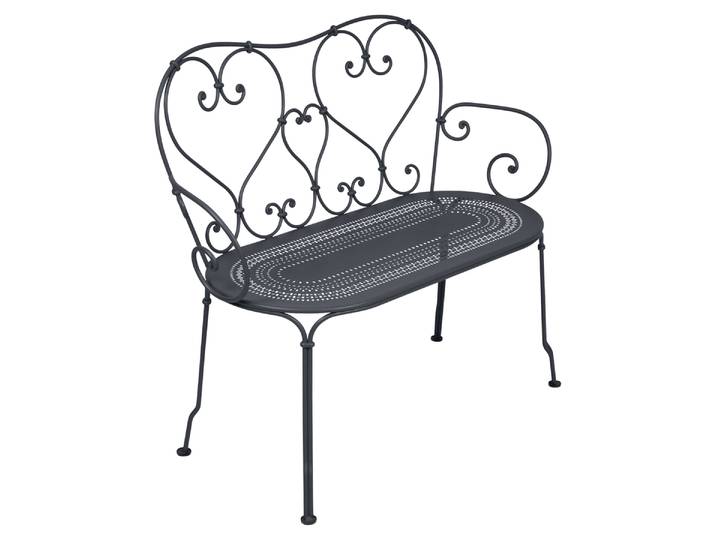 Fermob 1900 Bank, Stahl, 106×53 cm, Wetterbeständig, Klassisch & Modern