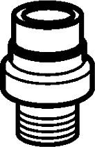 Hansa Anschlussteil G1/2 x M14 x 1 59914180 G1/2 x M14x1