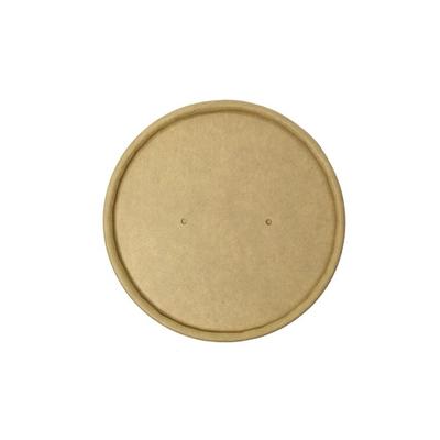 MONOUSO - Kraft-Kraftkarton-Deckel für Ø9,0cm Kraft-Kraft Pappbecher (400 Stück)