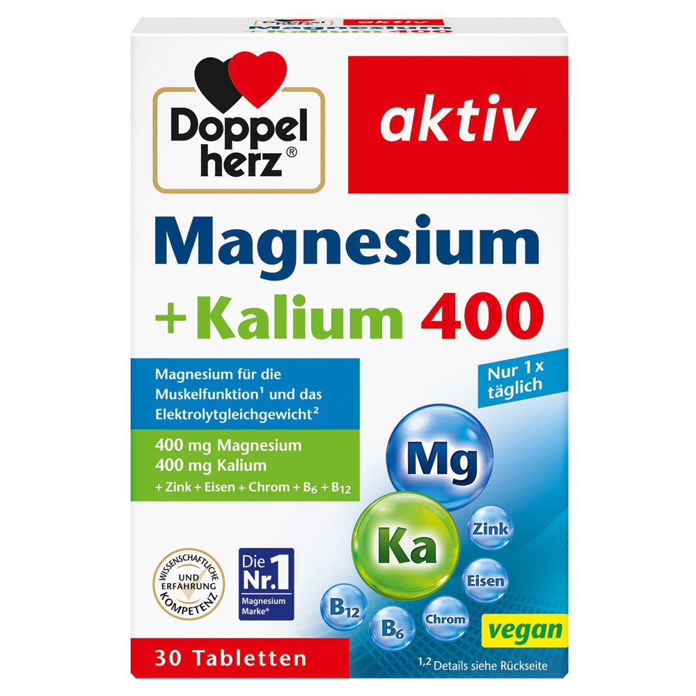 Doppelherz Magnesium+Kalium Tabletten 30 St