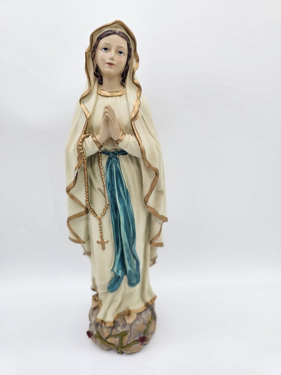 Religieus beeld Maria van Lourdes van PabenSrl, 29 cm, polystone