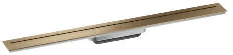 Hansgrohe Drain Duschrinne 42521140 800mm, Fertigset, frei im Raum, brushed bronze