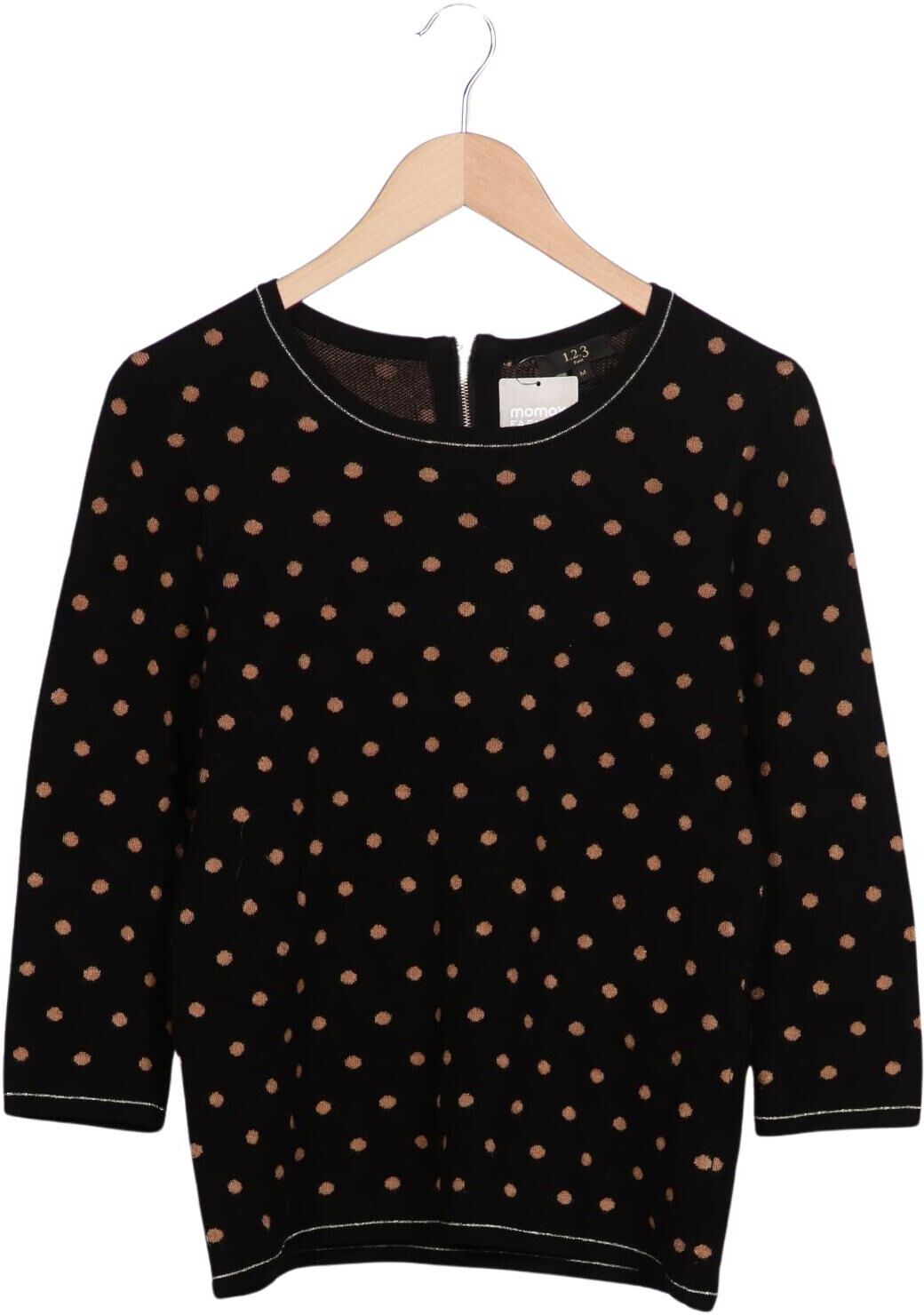 1 2 3 Paris Damen Pullover, Schwarz, Gr. M, Viskose / Synthetik - Second Hand