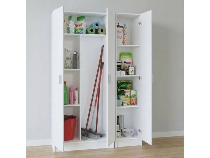 Grande Armoire Polyvalente Soave Dmora Blanc 110x180h cm