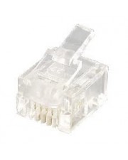 equip RJ-12 6P4C Transparent Drahtverbinder Modular Plug 100 pcs (121121)