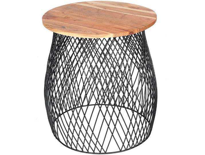 Ambiente Haus Beistelltisch Urban rundes Beistelltisch käfig -H 50cm (1-St)