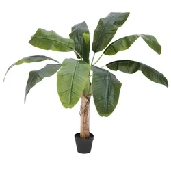 EUROPALMS Bananenbaum, Kunstpflanze, 100cm