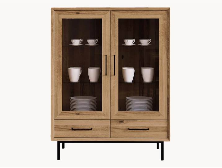 Vitrine Parquetta - Variante 02 - Kernbuche