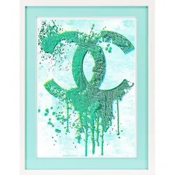 Kunstdruck Neon Passepartout (BHT 40x50x5 cm) - BHT 40x50x5 cm