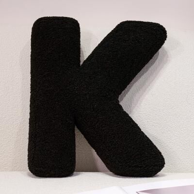 Lush Living Finds I Love U Soft Seat Cushion, Black English Letters Plush Pillow For Back Support, Sofa Chair Plushie Decoration k