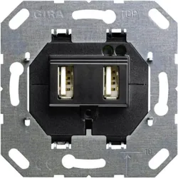 Gira USB Spannungsvers. 2-fach Einsatz 235900