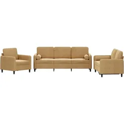 vidaXL, Sofa + Bettsofa, Grapefruit (Polstergruppe)