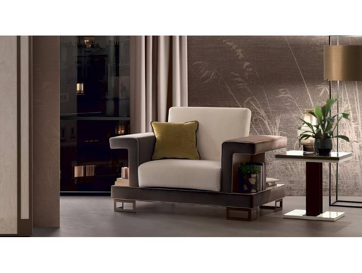 JVmoebel Sessel Lounge Sessel im Relax Club Design, gepolstert in Beige (Sessel), Made in Europa