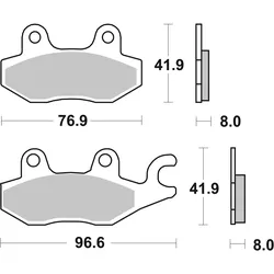SBS Bremsbelag 638RSI Offroad Racing Sinter