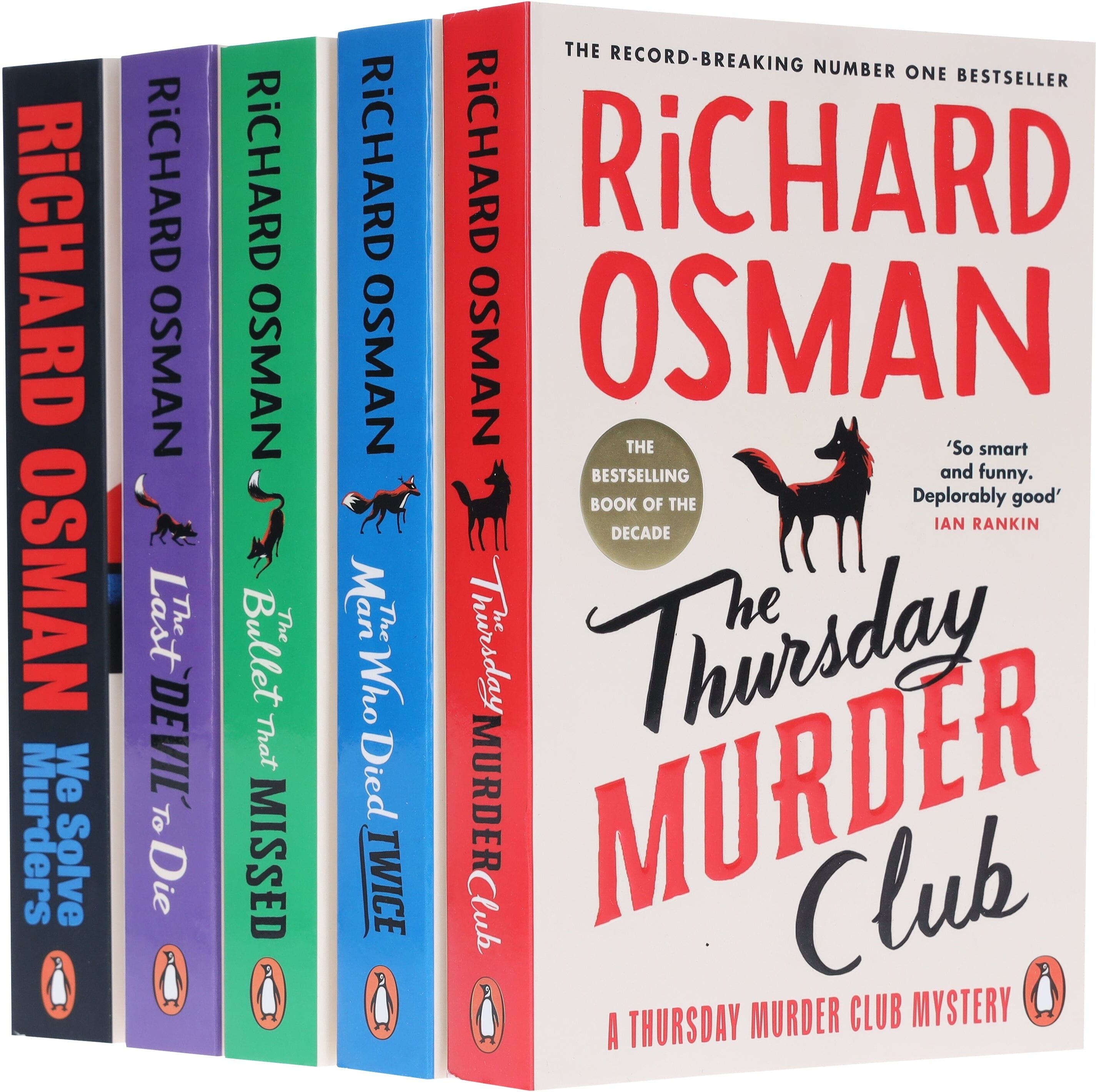 Thursday Murder Club & We Solve Murders Series by Richard Osman 5 Books Collection Set - Fiction - Paperback Penguin Random House