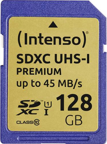 Intenso Premium - Flash-Speicherkarte - 128 GB - UHS Class 1 / Class10 - SDXC UH