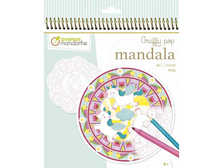 Kolorowanka Graffy Pop Mandala Magia