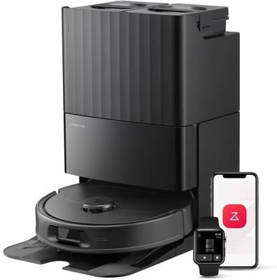 Roborock QV 35S Robot Vacuum and Mop,10000Pa Suction, Self-Emptying, Self-Washing & Air Drying,10mm Mop Raise