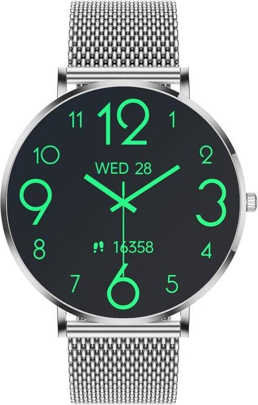 Carneo Phoenix HR+ Smartwatch met AMOLED touchscreen, 3,35 cm (1,32 inch), 39 gram