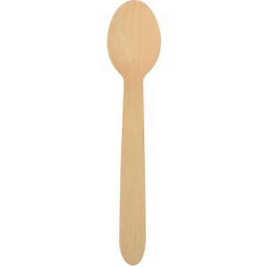Papstar Einwegbesteck pure 86941, aus Birkenholz, Löffel, 15,7 cm, 500 Stück