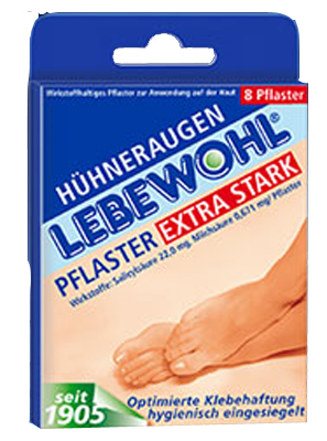 lebewohl-Fabrik GmbH & Co. KG LEBEWOHL Hühneraugen Pflaster extra stark einges. 8 St 07798053